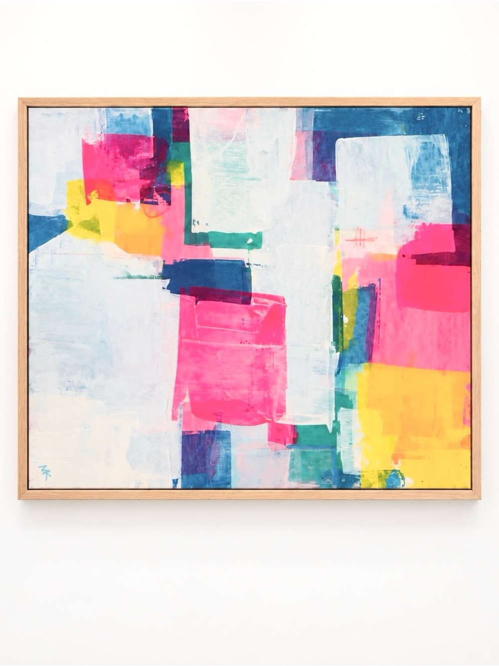 Abstract Color Block Canvas Wall Art- original